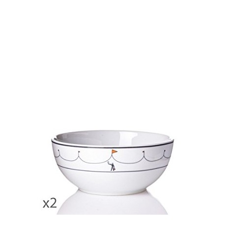Juego 2 bowls Cirque Tourjous-Cristal de Sèvres